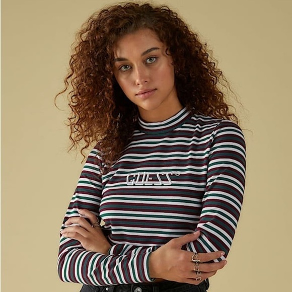 🖤 GUESS Cropped long sleeve top​​​​​​​ 🖤 - Picture 2 of 6